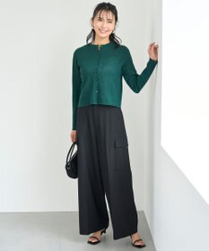 UNFILO L シアー クロップド カーディガン