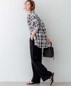 23区 【見上愛さん着用】ペーパーライクコンビ ショルダーバッグ (S)