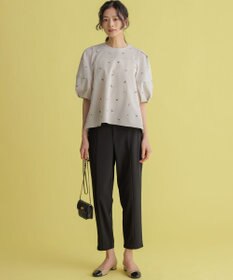 組曲 【WEB限定】ジョーゼットジャージーテーパード パンツ