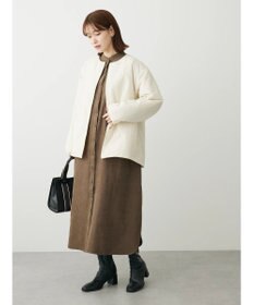 Green Parks ライト中わたノーカラーブルゾン