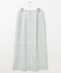 自由区 S 【洗える】ダマスクフローラルプリント スカート