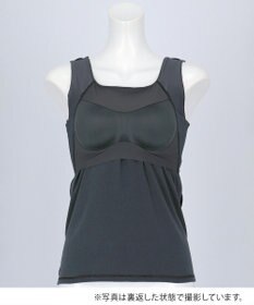 Wing カップ付きタンクトップ ラク きれいなバストシルエット 綿混(身生地) 【シンクロブラトップ】 リブタイプ ブラトップ ET1173 ウイング／ワコール