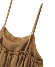 AMERICAN HOLIC タックサテンキャミワンピース