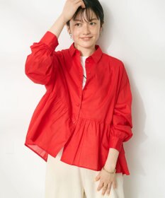 CRAFT STANDARD BOUTIQUE ペプラムブラウス（長袖）