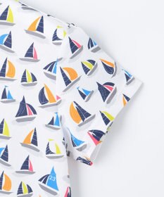 23区GOLF 【WOMEN】【吸水速乾・UVケア】マルチヨットプリント 半袖ポロシャツ