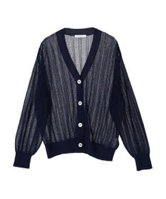 Green Parks すかし編みニットカーディガン