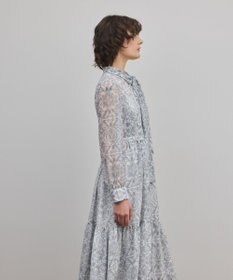 GRACE CONTINENTAL ダマスク柄風プリントワンピース