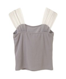 earth music&ecology チュールドッキングカップ付キャミソール