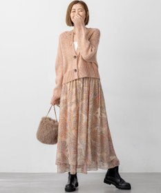 23区 S 【洗える】Erica クレープペイズリープリント スカート