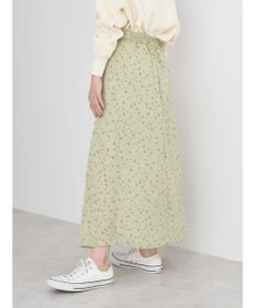 earth music&ecology キンモクセイ柄フレアスカート