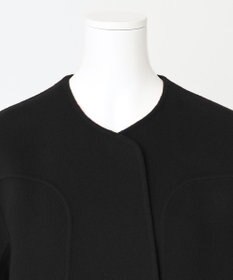 23区 S 【R(アール)】ウールリバー ノーカラー コート