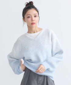 earth music&ecology ラメグラデーションニットプルオーバー