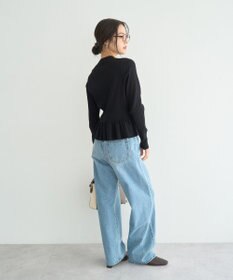 YECCA VECCA 金釦ペプラムニット