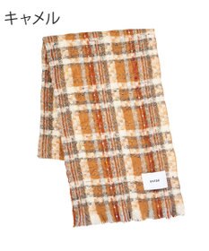 MOONBAT 【洗える】estaa ツィーディー大判ストール バンピーチェック 幅65cm