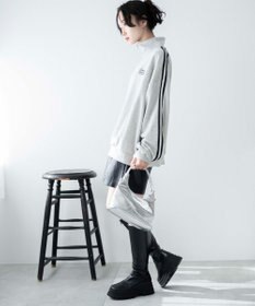 WEGO ラインハーフジップBIGスウェット