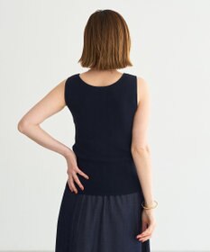 YECCA VECCA 2wayスクエアノースリーブニット