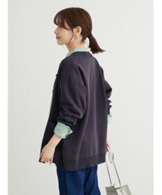 Green Parks ミドル丈モックネックカーディガン