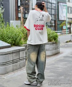 WEGO 【ユニセックス着用ITEM/MLサイズ展開】別注PEANUTSプリントT（SS）