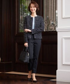 自由区 【XSサイズ～/洗える】TRギャバ テーパードパンツ