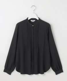 J.PRESS LADIES 【洗える】ヌーディスバックサテン ピンタック ブラウス