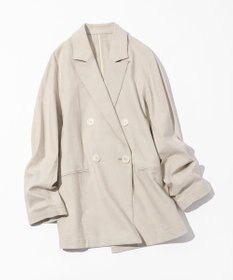 23区 スラブツイルストレッチ オーバーサイズ ダブルジャケット