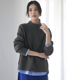 ANY SIS L ハイネックAir ニット