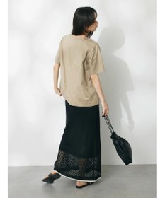 CRAFT STANDARD BOUTIQUE 配色メッシュニットスカート