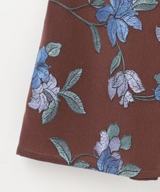 GRACE CONTINENTAL フラワー刺繍フレアスカート
