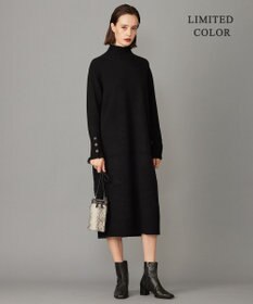 ICB 【WEB限定カラーあり・洗える】 ソフトカシミヤミックス ハイネックワンピース