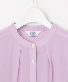 J.PRESS LADIES L 【洗える・速乾・接触冷感】リライムライトローン バックフレア ブラウス