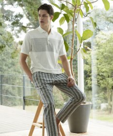 JOSEPH ABBOUD MOUNTAIN 【SPACE】OGストレッチコットン ニットポロシャツ