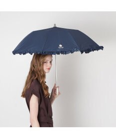 MOONBAT 【晴雨兼用折りたたみ日傘】ポール & ジョー (PAUL & JOE ACCESSOIRES) クリザンテームワンポイントフリル 一級遮光99.99% 遮熱 UV 晴雨兼用