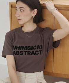WEGO 【ANGIE VINTAGE】フロッキーロゴプリントTシャツ