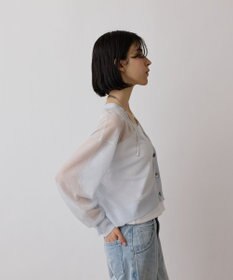 GRACE CONTINENTAL シアージョーゼットカーディガン