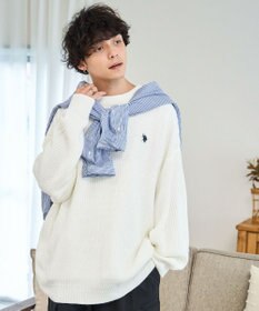 WEGO U.S. POLO ASSN.|別注畔編みニットプルオーバー
