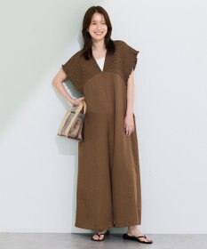 Green Parks シャーリングサロペット