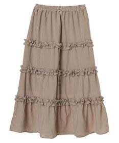 earth music&ecology ミニフリルボリュームスカート