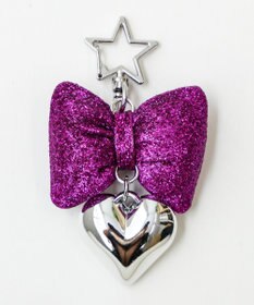 WEGO グリッターリボンキーホルダー