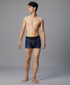 WACOAL MEN ボクサーパンツ 風が通ってムレ軽減。 ダブルエアスルータイプ 吸汗速乾 前閉じ GT3910 /ブロス バイ ワコールメン