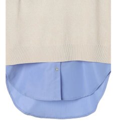 CRAFT STANDARD BOUTIQUE 【洗える】ニットベスト+バンドカラーシャツSET-B