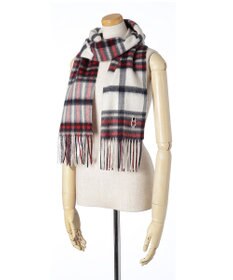 MOONBAT 【WEB限定】MACKINTOSH PHILOSOPHY ウール100%バッキンガムベア チェックマフラー (パッケージ付き)