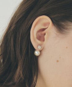 YECCA VECCA パヴェボールパールピアス