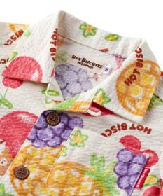 MIKI HOUSE HOT BISCUITS 【ビーンズ×フルーツシリーズ】【80-120cm】オープンカラーシャツ
