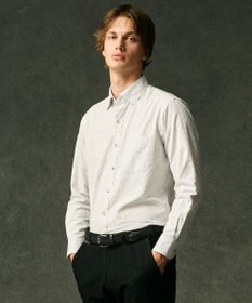 JOSEPH ABBOUD 【柔らか】ファインパターンプリント シャツ アイボリー系5