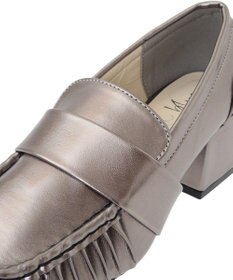 Green Parks ・ｒｉｃｈ　ｂｌｕｅ　ヒールローファー