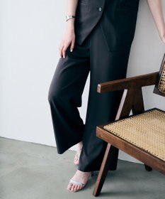 uncrave クールタッチツイル フレアパンツ