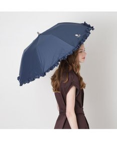 MOONBAT 【晴雨兼用折りたたみ日傘】ポール & ジョー (PAUL & JOE ACCESSOIRES) クリザンテームワンポイントフリル 一級遮光99.99% 遮熱 UV 晴雨兼用