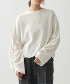 AMERICAN HOLIC ミニ裏毛タックスリーブショートプルオーバー1