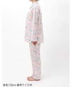 Wing パジャマ 長袖 長ズボン 綿100%(本体) 天竺素材 レディース EP8072 ウイング／ワコール