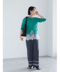 Te chichi 【マシンウォッシャブル】遮熱ポケット付きクルーネックカーディガン